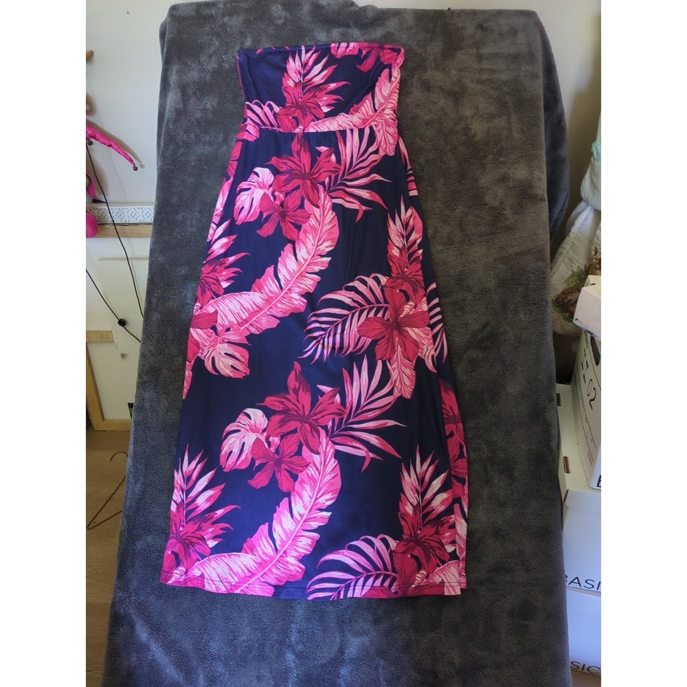 Pretty Garden Floral Maxi Dress Sz M  Sleeveless Nwt